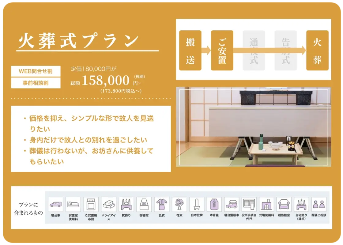 火葬式プラン