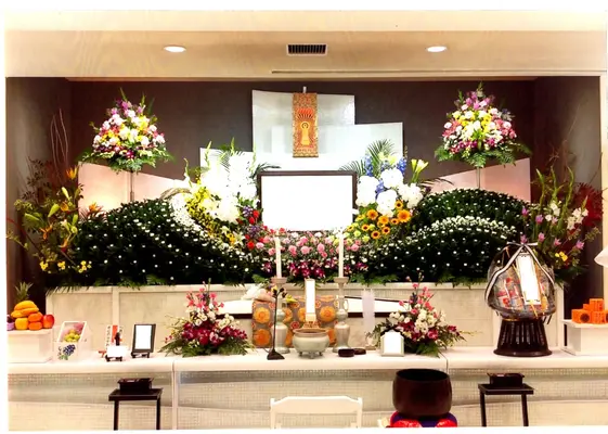 家族葬のメモリーズてんそうで葬儀を行なった写真