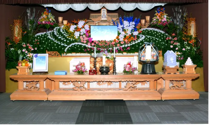 家族葬のメモリーズてんそうで葬儀を行なった写真