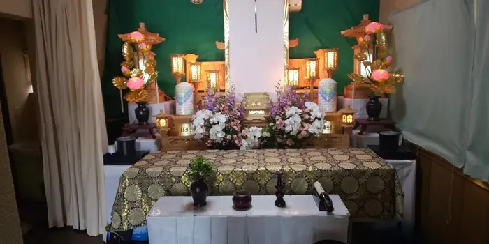 穏心で葬儀を行なった写真