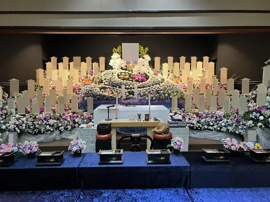 八王子市斎場で葬儀を行なった写真