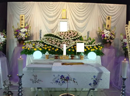 家族葬のそうえんで葬儀を行なった写真