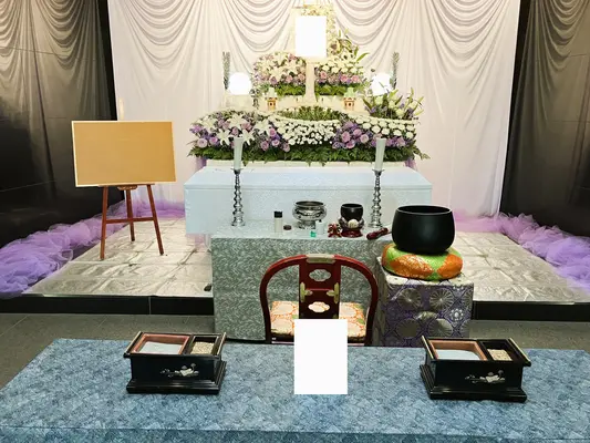 家族葬のそうえんで葬儀を行なった写真