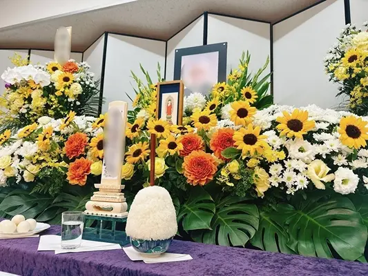 三和式典で葬儀を行なった写真