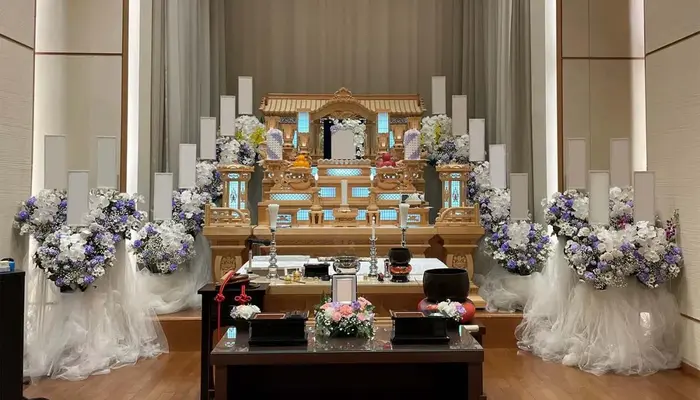 川越市斎場で葬儀を行なった写真