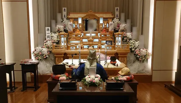 川越市斎場で葬儀を行なった写真