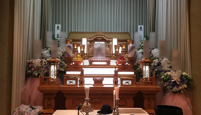 川越市民聖苑やすらぎのさとで葬儀を行なった写真