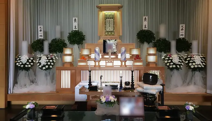 川越市民聖苑やすらぎのさとで葬儀を行なった写真