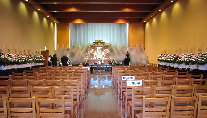 川越市民聖苑やすらぎのさとで葬儀を行なった写真