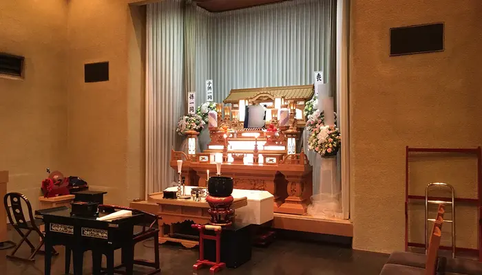 川越市民聖苑やすらぎのさとで葬儀を行なった写真