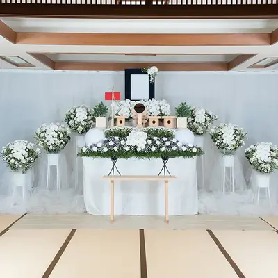 明大前　天行社で葬儀を行なった写真