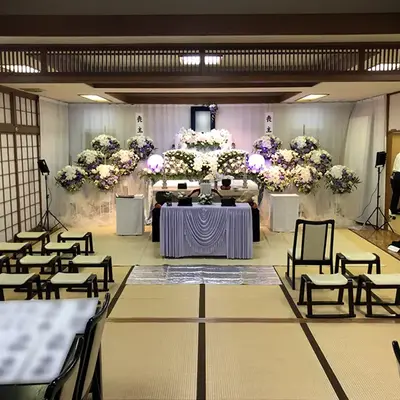 明大前　天行社で葬儀を行なった写真