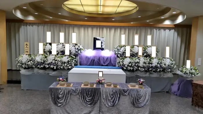 大和斎場で葬儀を行なった写真