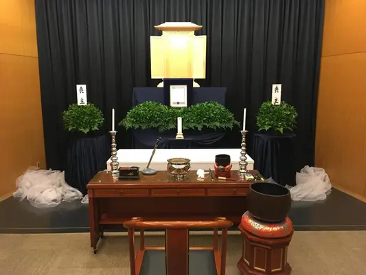 厚木市斎場で葬儀を行なった写真