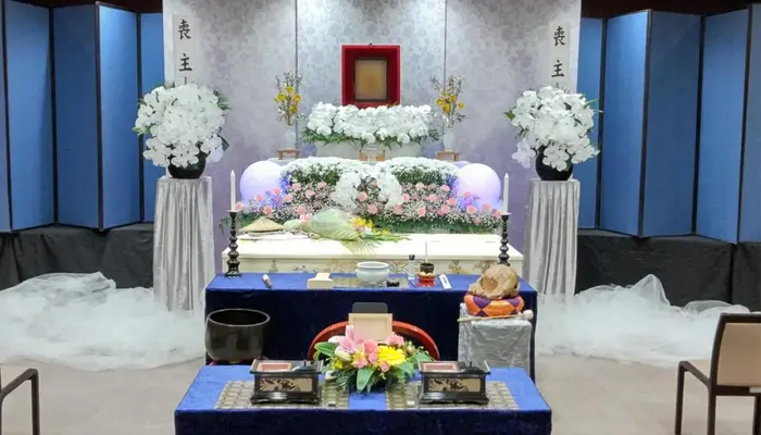 瑞穂斎場で葬儀を行なった写真