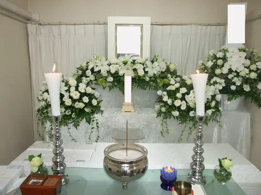 戸田サービス館で葬儀を行なった写真