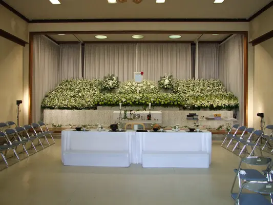 禅林寺で葬儀を行なった写真