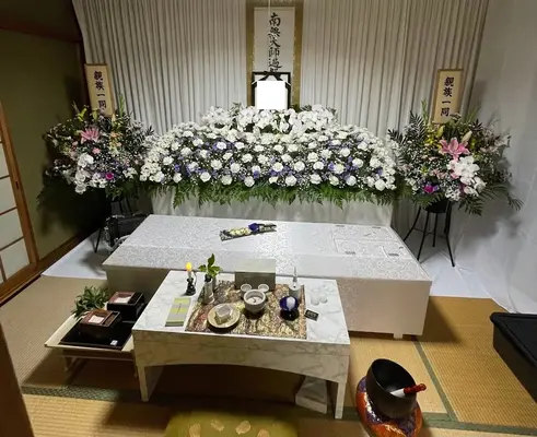 ESSで葬儀を行なった写真