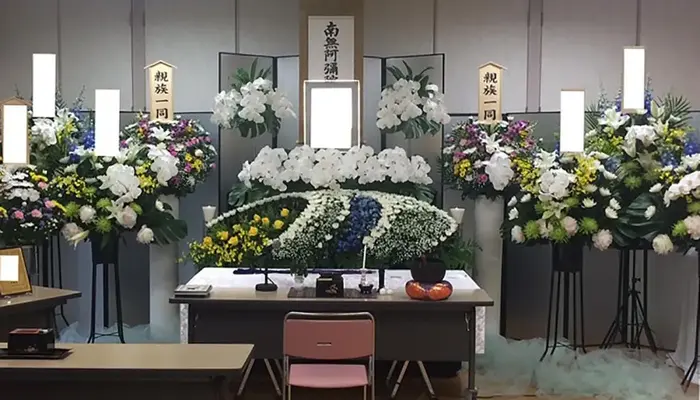 ESSで葬儀を行なった写真