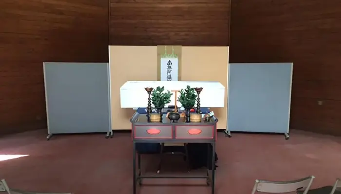 ESSで葬儀を行なった写真