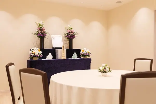 博全社（臼井ホール）で葬儀を行なった写真