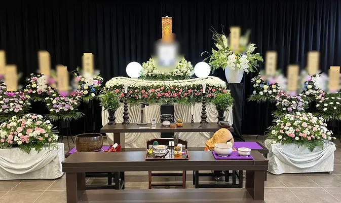 葬儀会館ティア南林間入口で葬儀を行なった写真