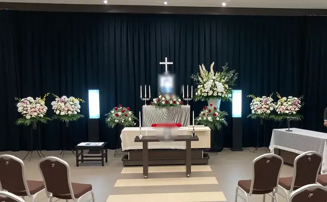 葬儀会館ティア南林間入口で葬儀を行なった写真