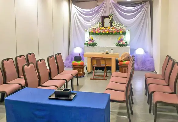 家族葬式場　小さな森の家　ときわ平会館で葬儀を行なった写真