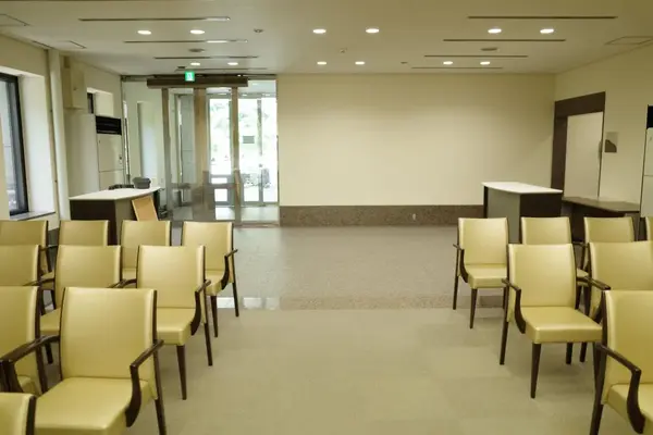 横浜市南部斎場で葬儀を行なった写真