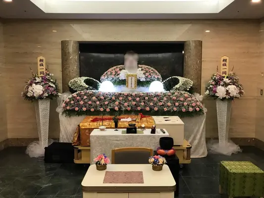 箕面市立聖苑で葬儀を行なった写真