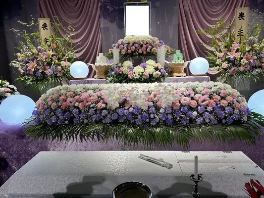 はなたび で葬儀を行なった写真