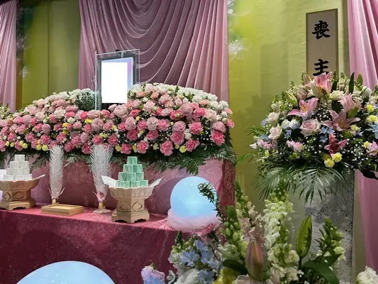 はなたび で葬儀を行なった写真