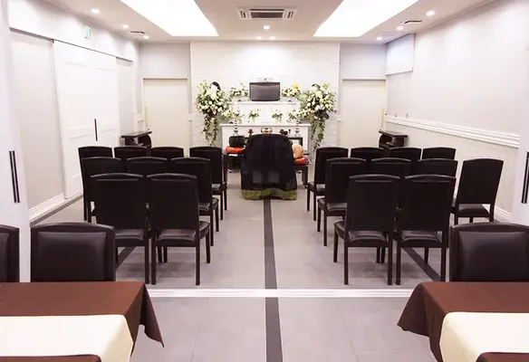 家族葬の仙和　仙台中田ホールで葬儀を行なった写真