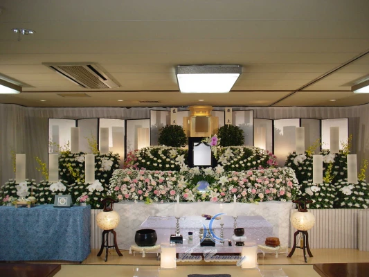 アイワセレモニーで葬儀を行なった写真