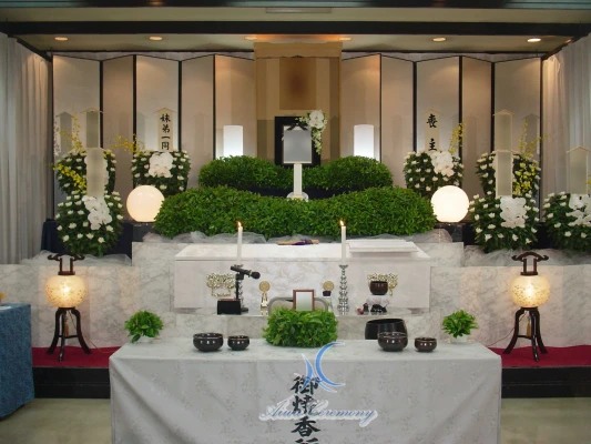 アイワセレモニーで葬儀を行なった写真