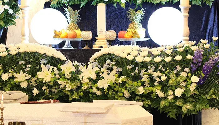 田尻町火葬場で葬儀を行なった写真