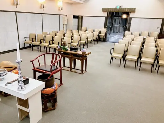 横浜市戸塚斎場で葬儀を行なった写真