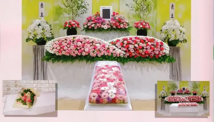 華園葬儀社逢恩堂（家族葬ホール華園）で葬儀を行なった写真