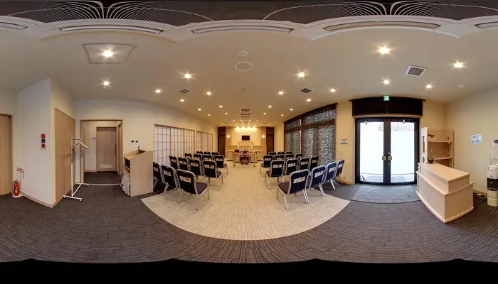 小さなお葬式 西京極ホールで葬儀を行なった写真