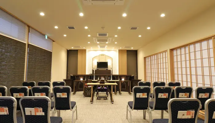 小さなお葬式 八幡ホールで葬儀を行なった写真