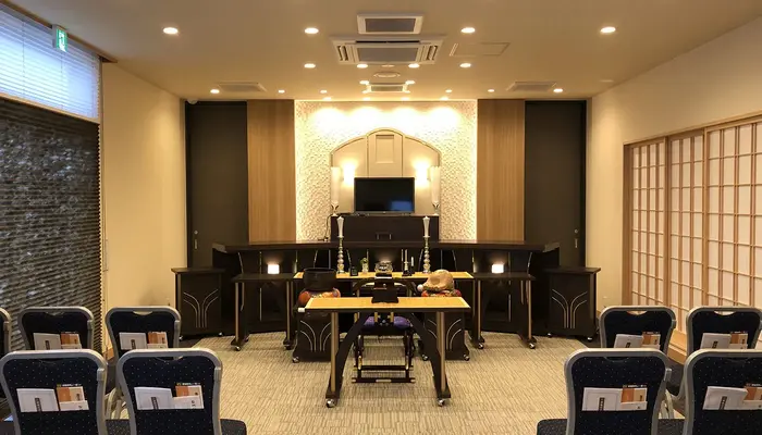 小さなお葬式 八幡ホールで葬儀を行なった写真