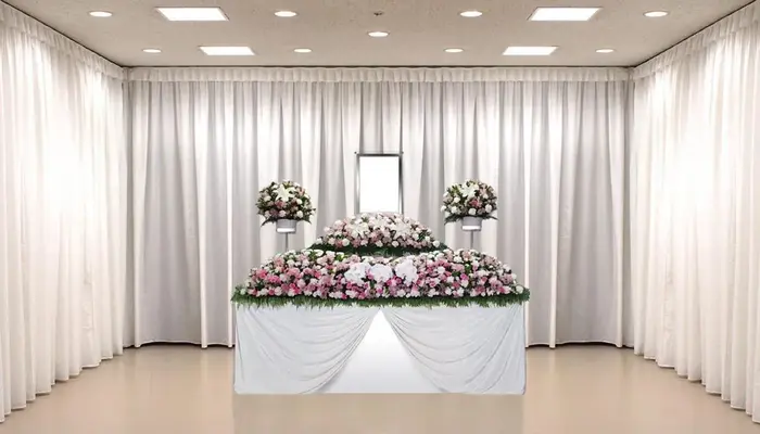 ふじみ式典(ゆかりえ海老名)で葬儀を行なった写真