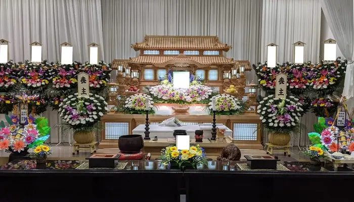 前橋市民葬祭で葬儀を行なった写真