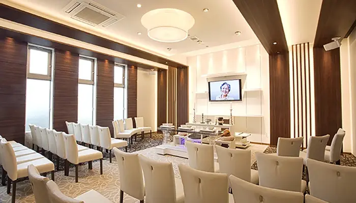 日本の心（梅郷ホール）で葬儀を行なった写真