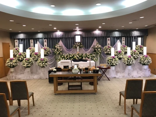 日本の心（梅郷ホール）で葬儀を行なった写真