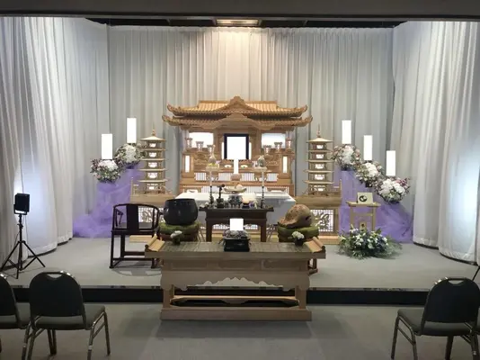 ひかりセレモニーで葬儀を行なった写真