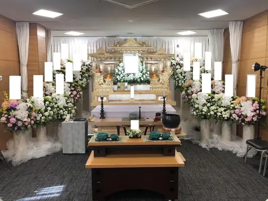 ひかりセレモニーで葬儀を行なった写真