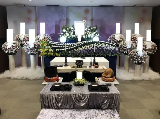 ひかりセレモニーで葬儀を行なった写真