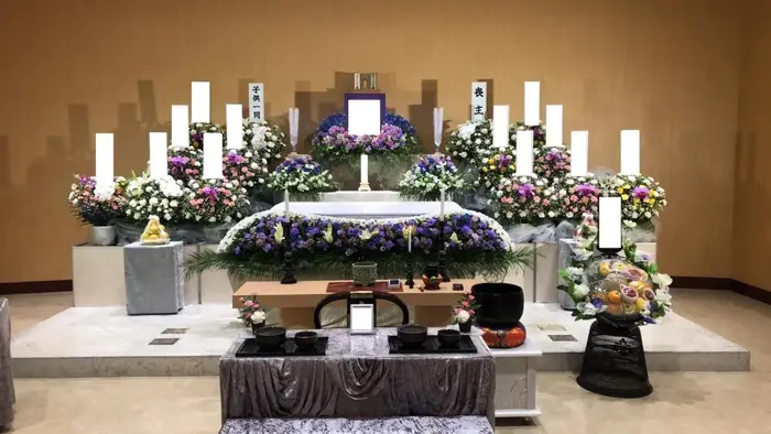 ひかりセレモニーで葬儀を行なった写真