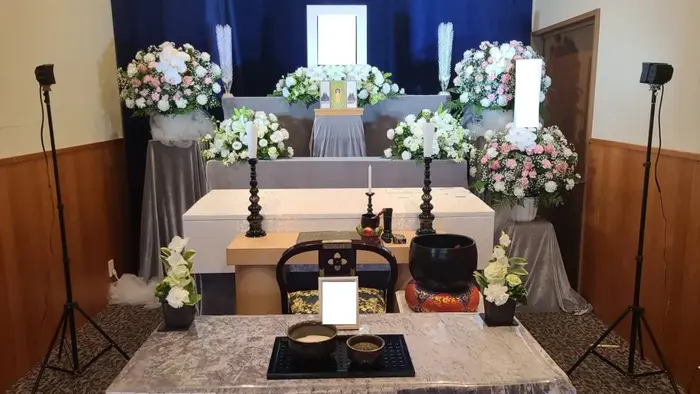 ひかりセレモニーで葬儀を行なった写真
